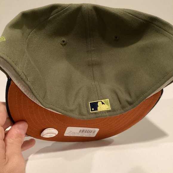 Los Angeles Dodgers New Era 59FIFTY LIDS Tropical Tree Green Blue Hat Cap Size 8 - Picture 2 of 5